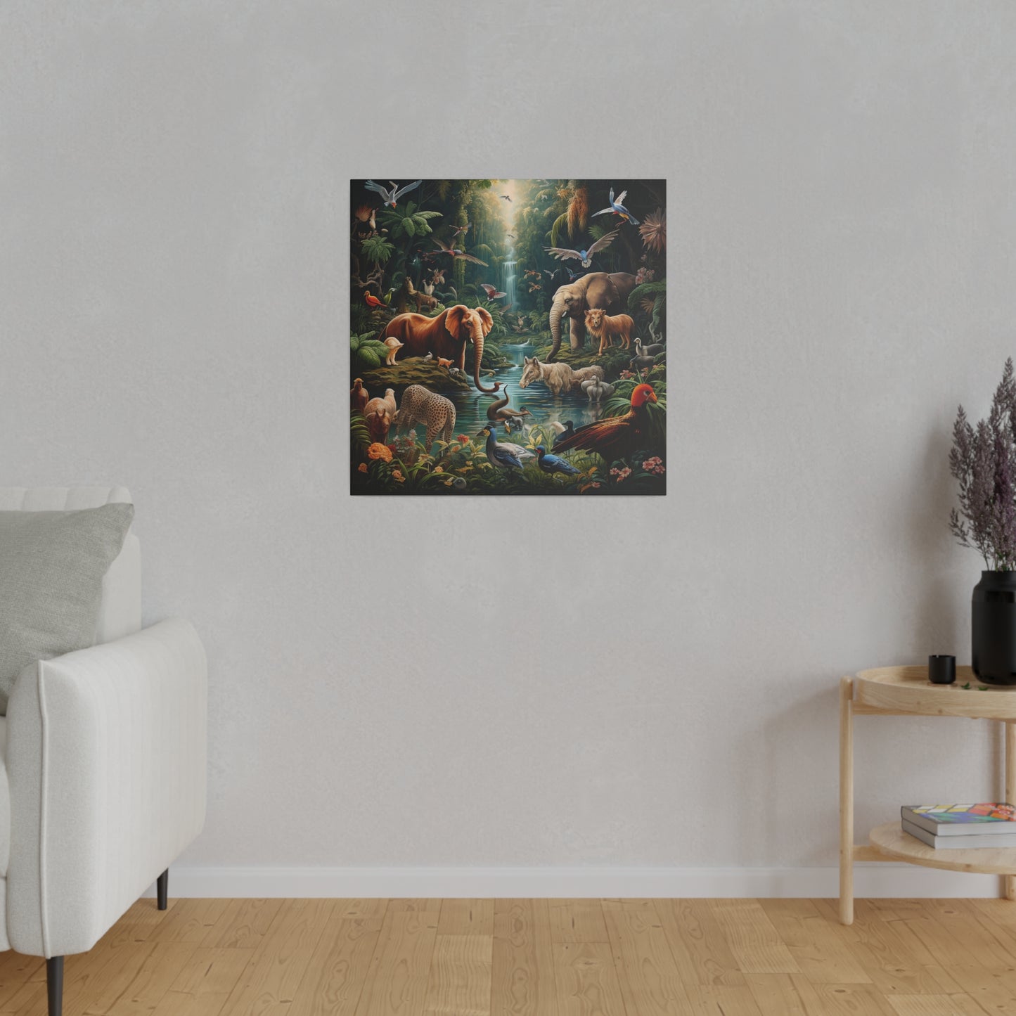 Animals Paradise Matte Canvas