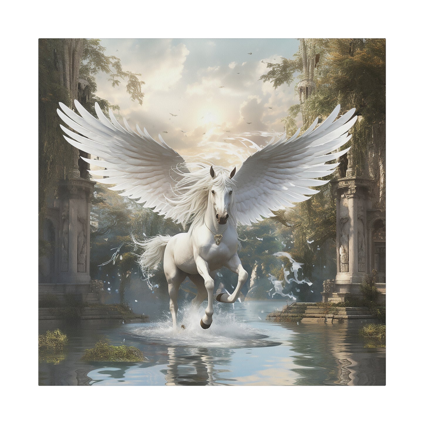 Pegasus Horse Matte Canvas