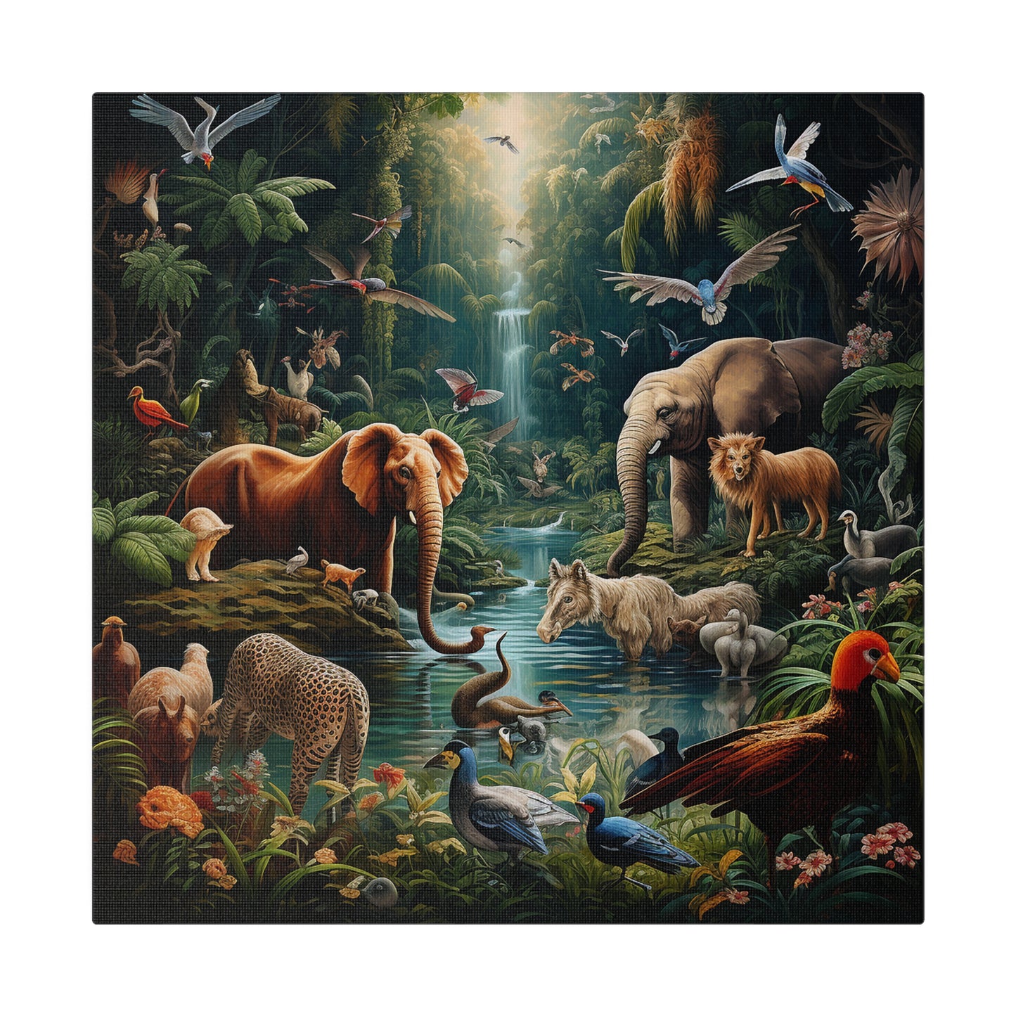 Animals Paradise Matte Canvas