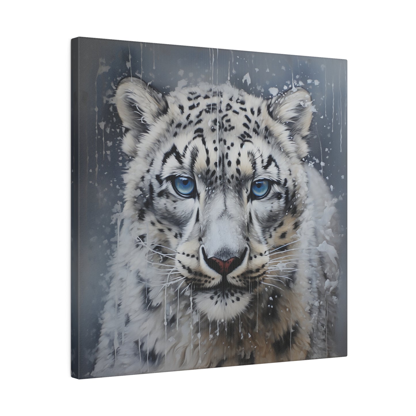 White Tiger Matte Canvas