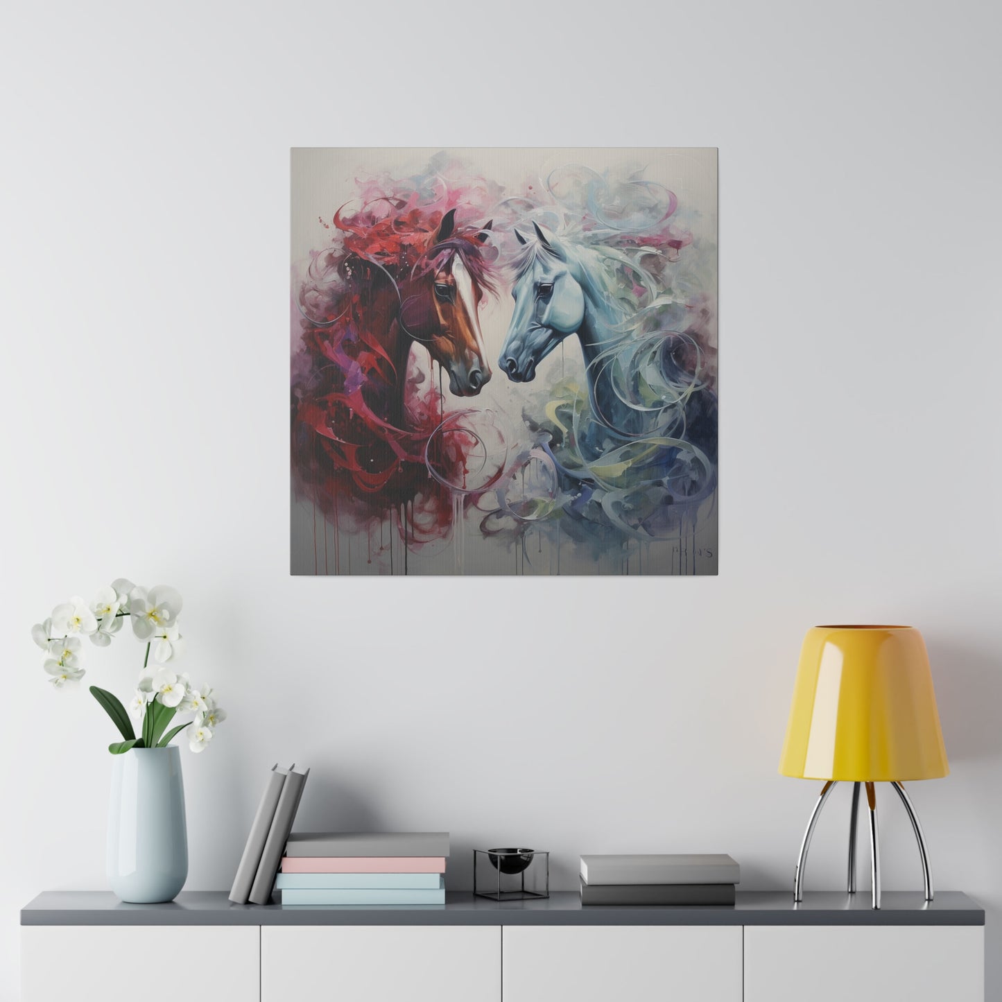 Divine Horses Matte Canvas