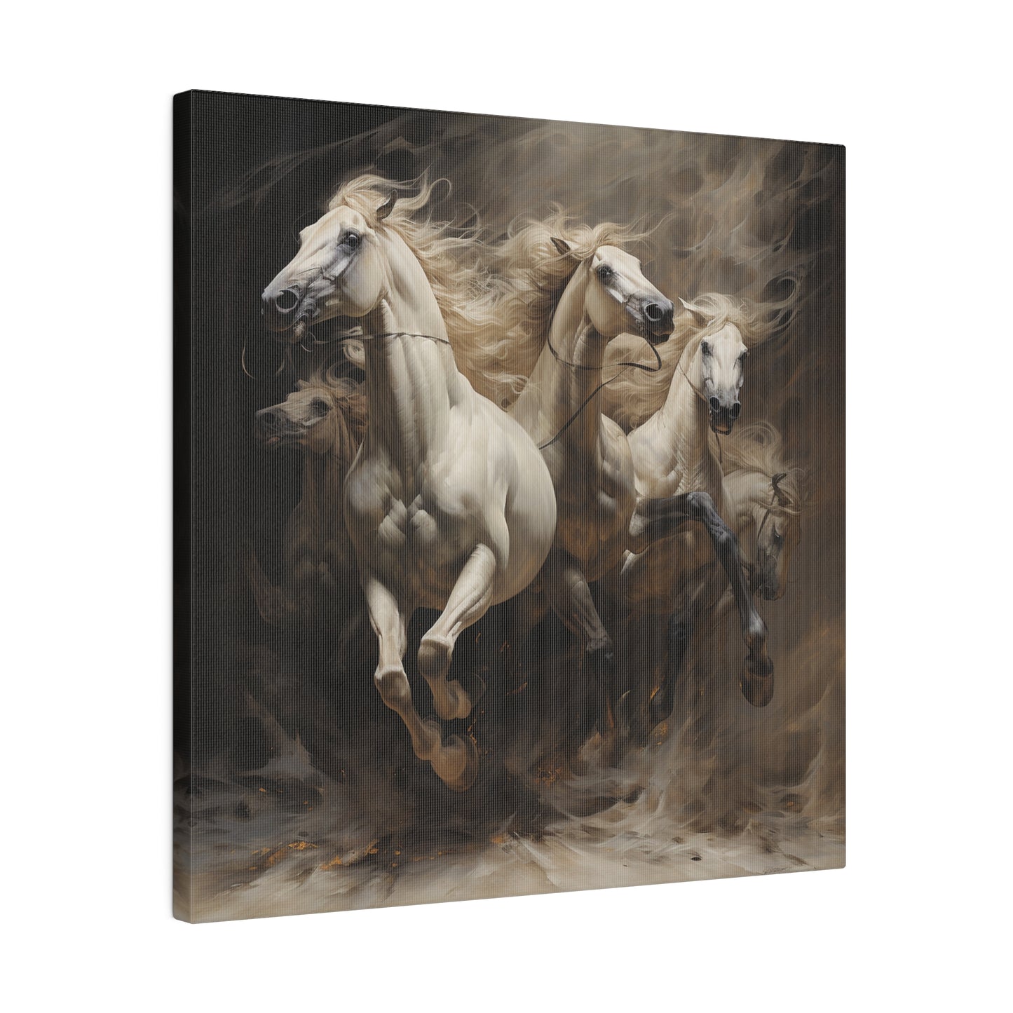 Lienzo mate con espíritus de caballos