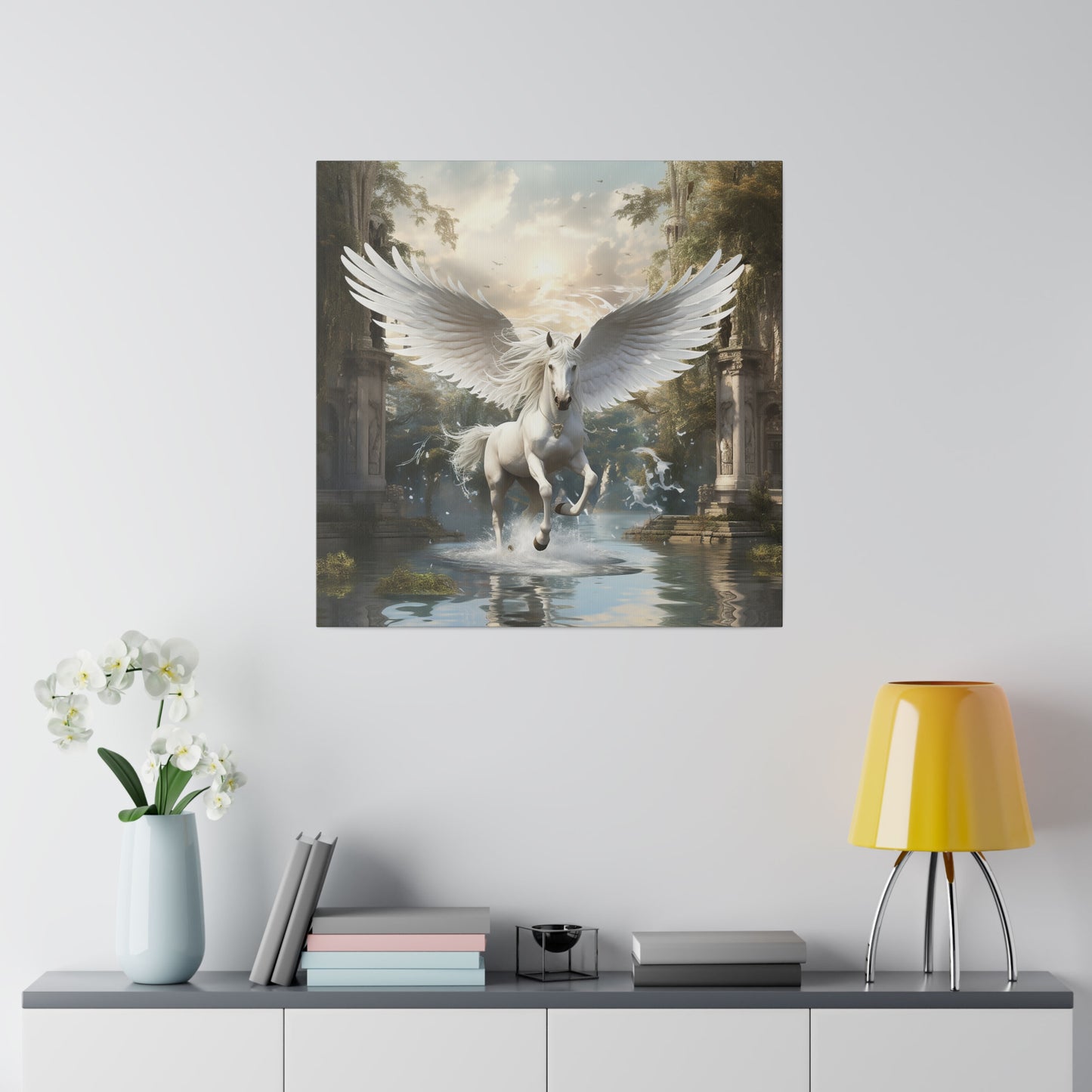 Pegasus Horse Matte Canvas