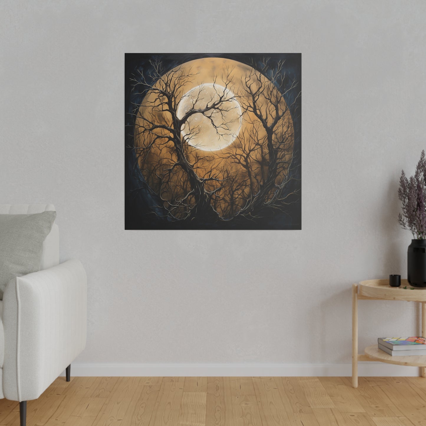 Forest Moon Matte Canvas