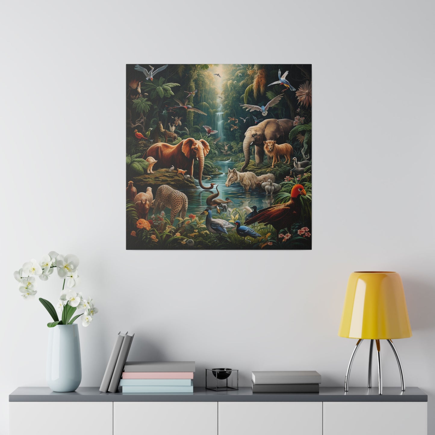 Animals Paradise Matte Canvas