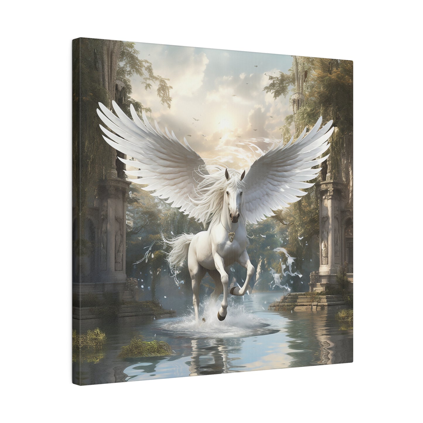 Pegasus Horse Matte Canvas