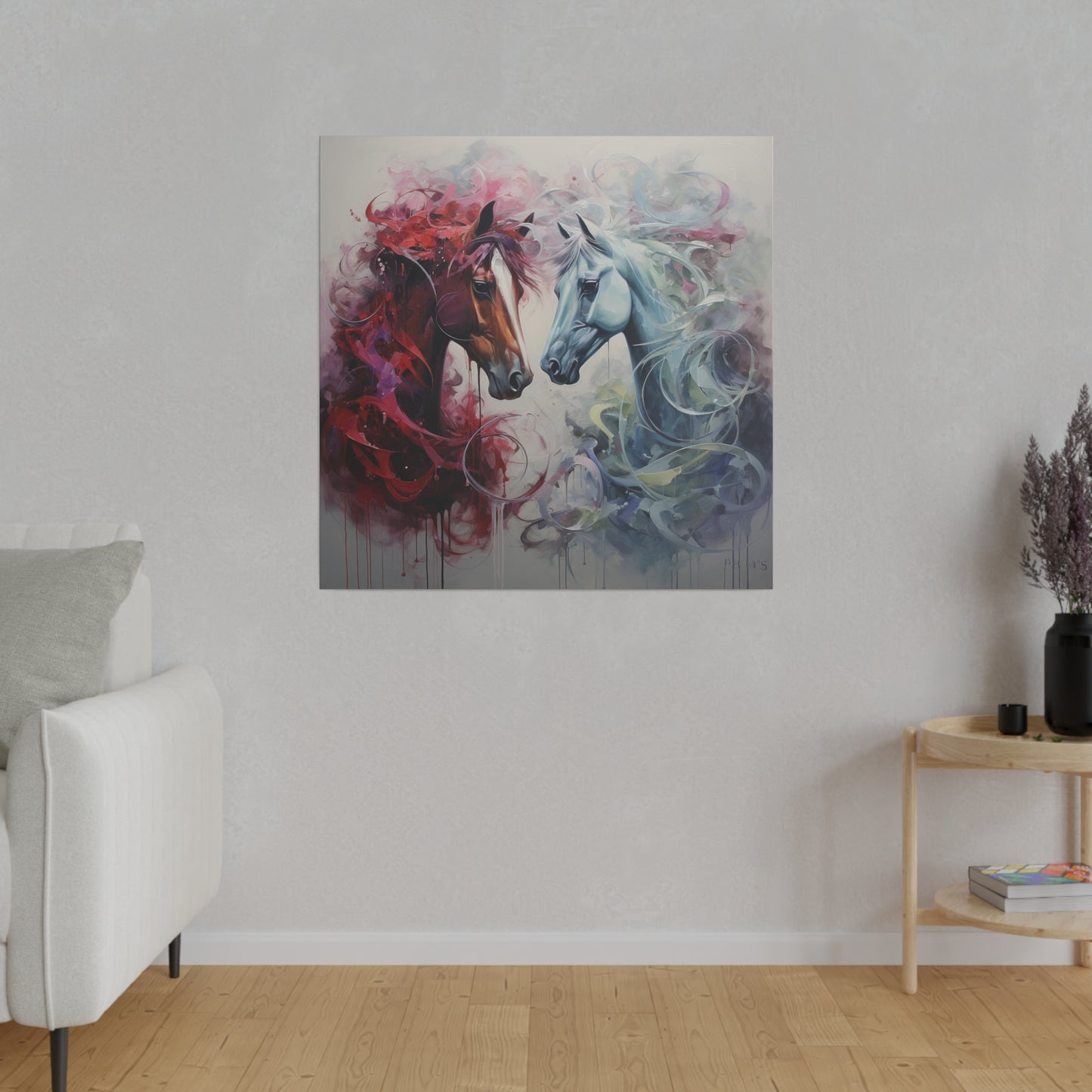 Divine Horses Matte Canvas