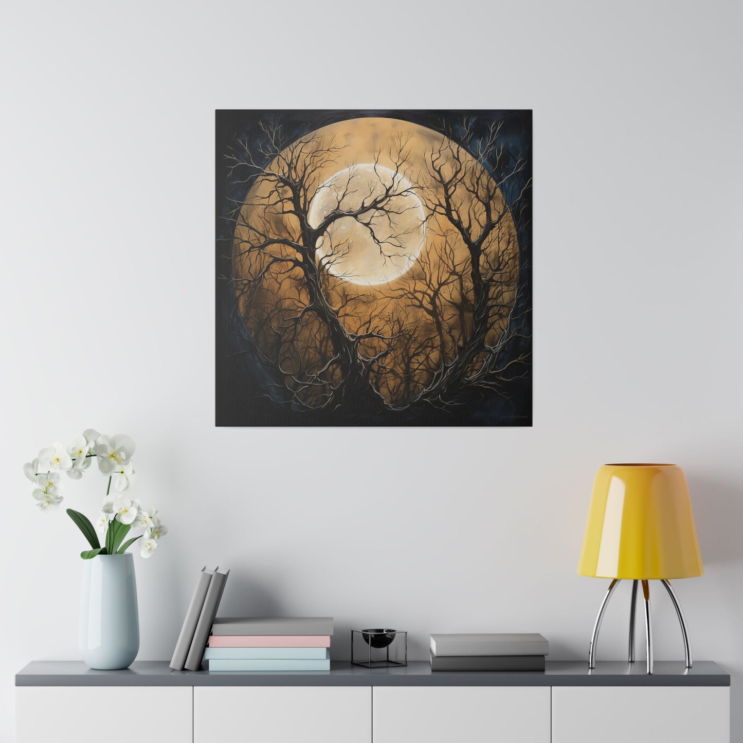 Forest Moon Matte Canvas