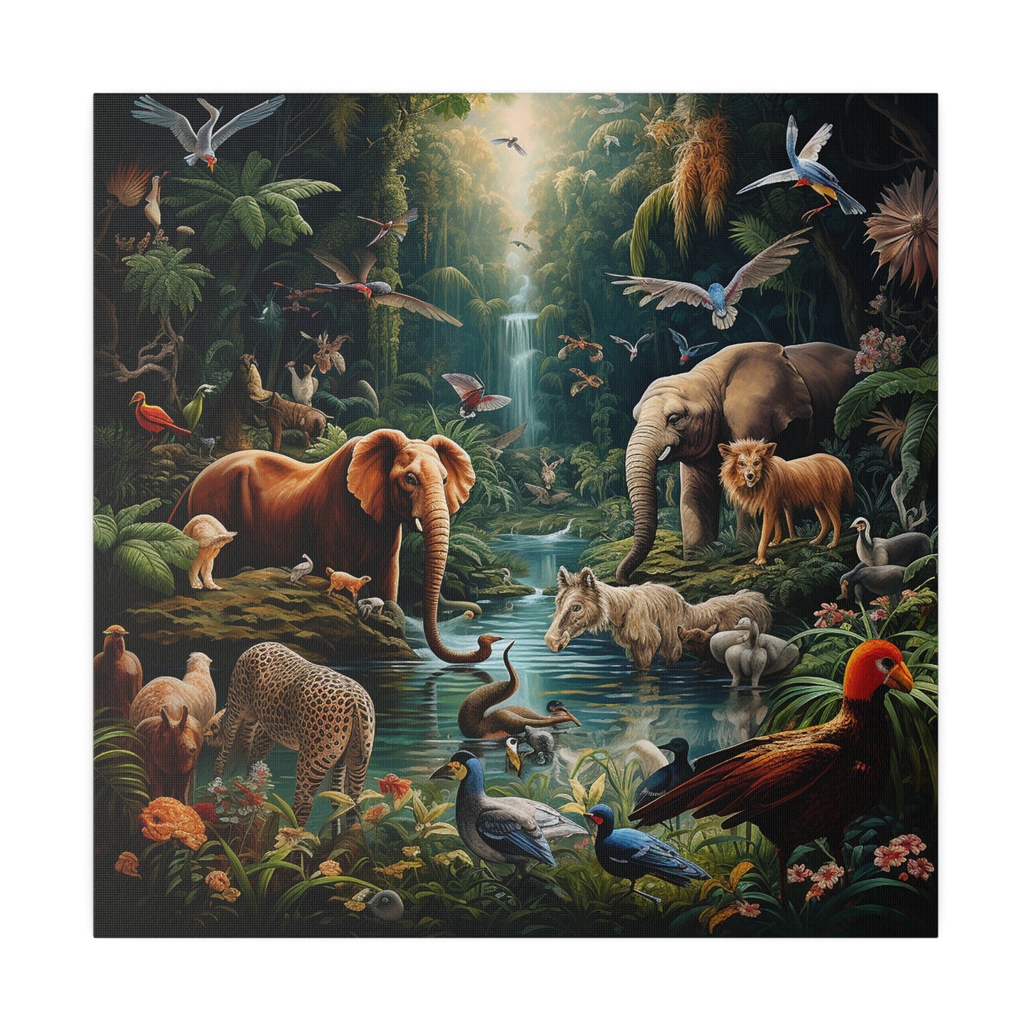 Animals Paradise Matte Canvas