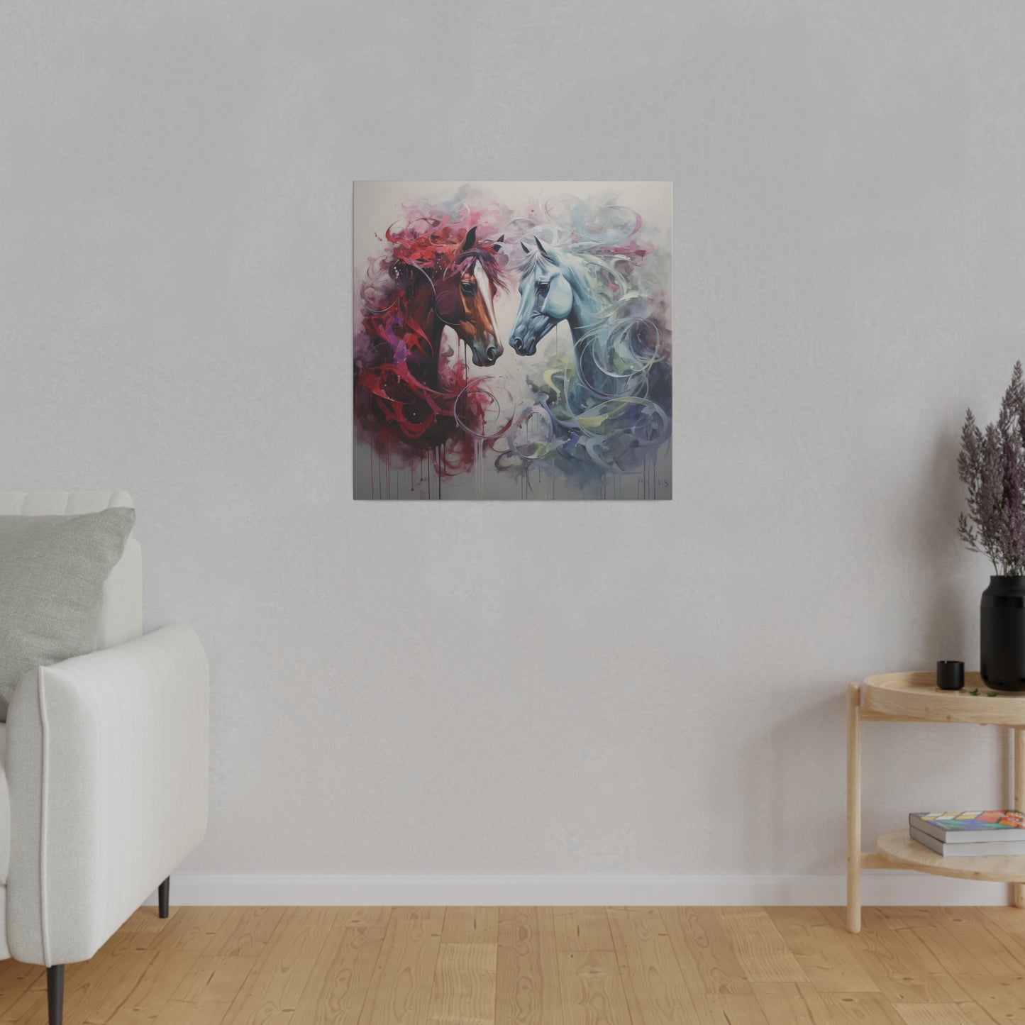 Divine Horses Matte Canvas