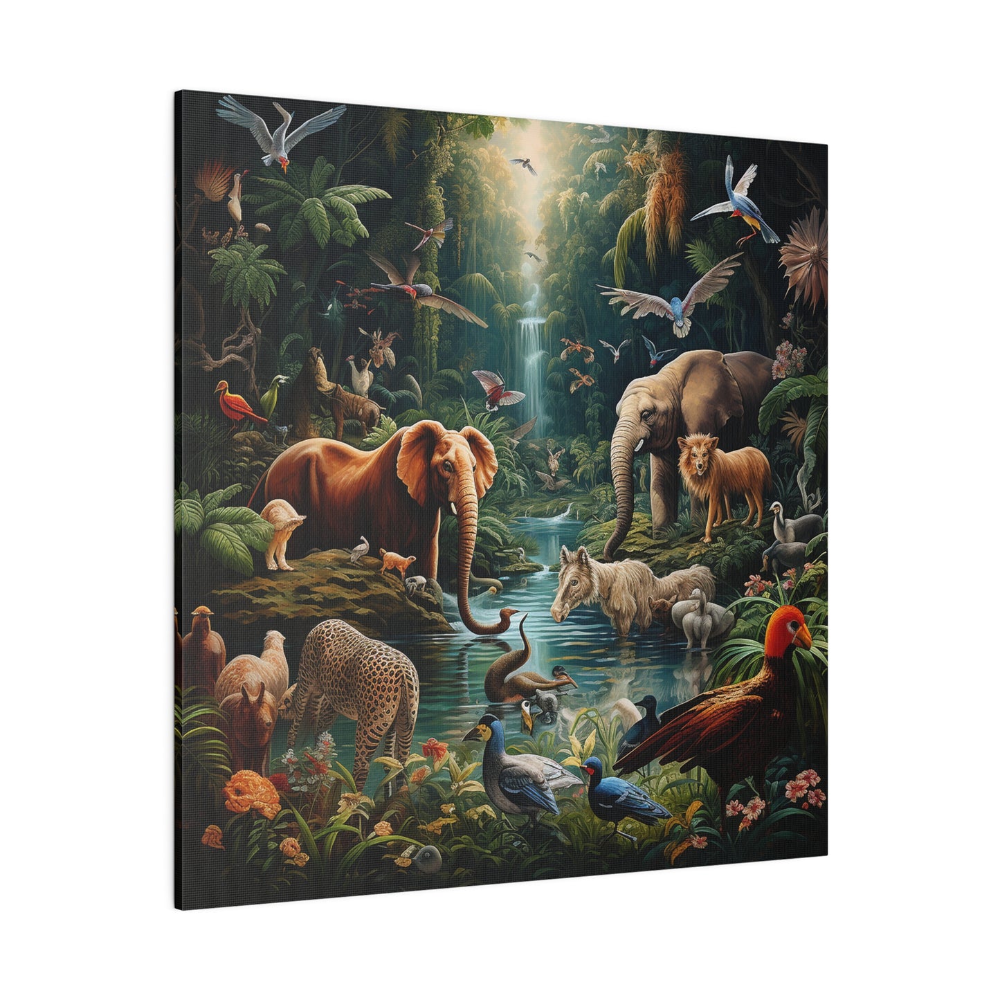 Animals Paradise Matte Canvas