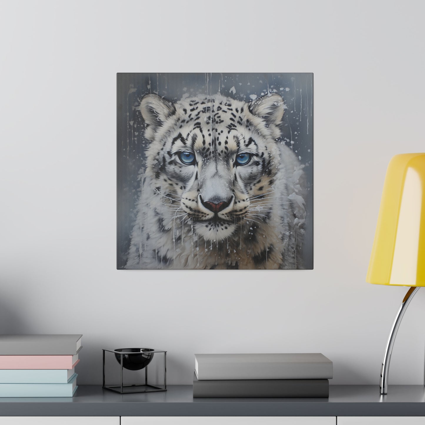 White Tiger Matte Canvas