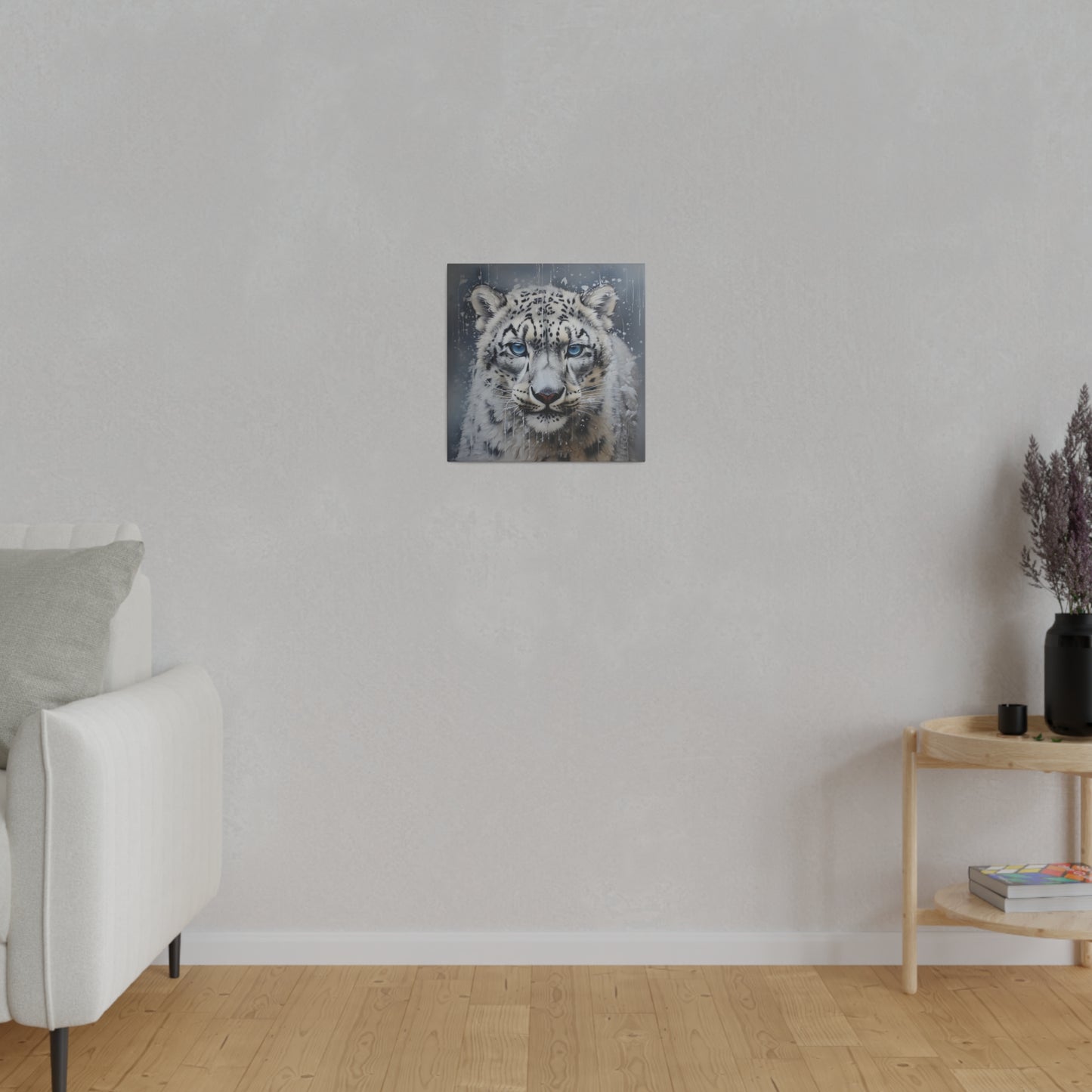 White Tiger Matte Canvas