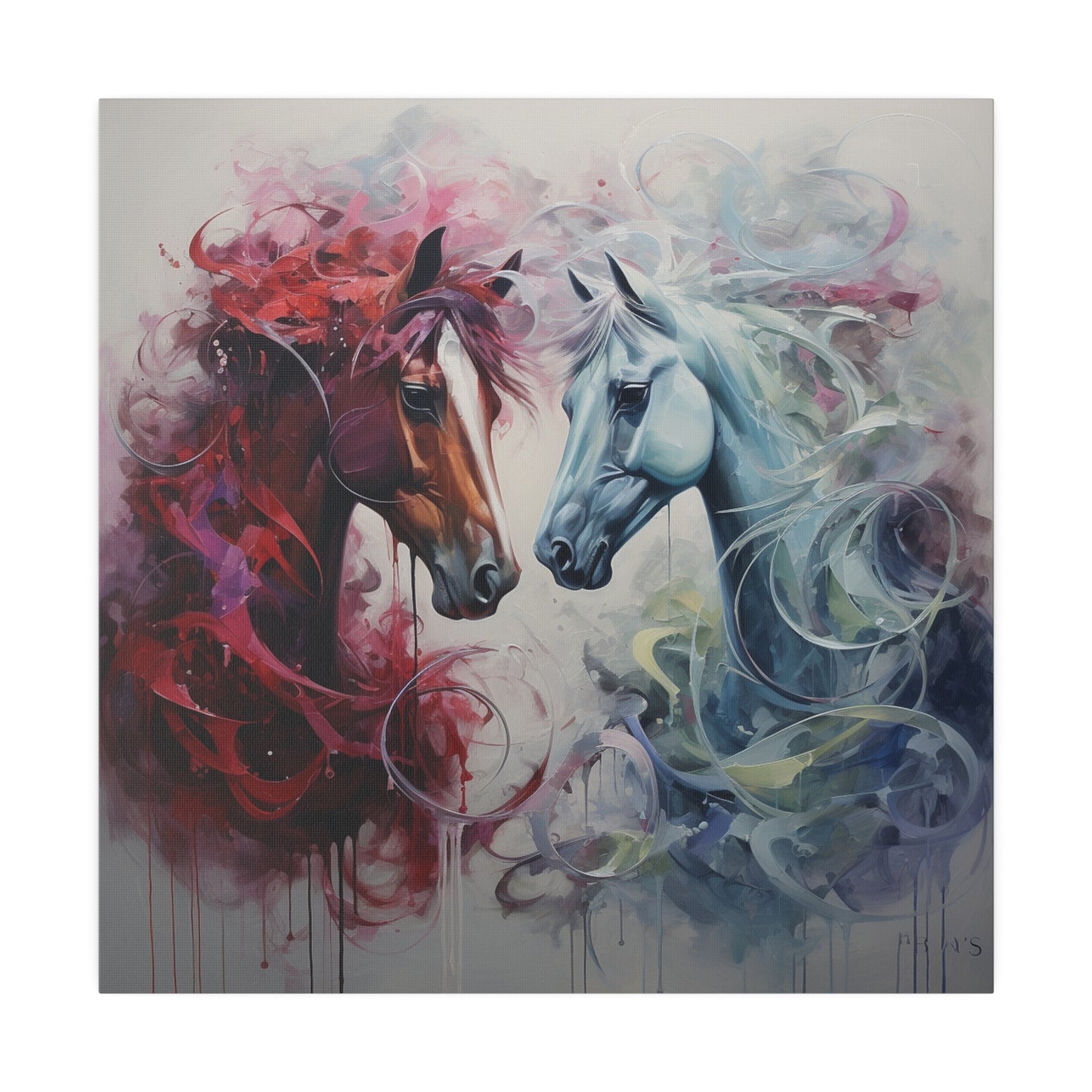 Divine Horses Matte Canvas