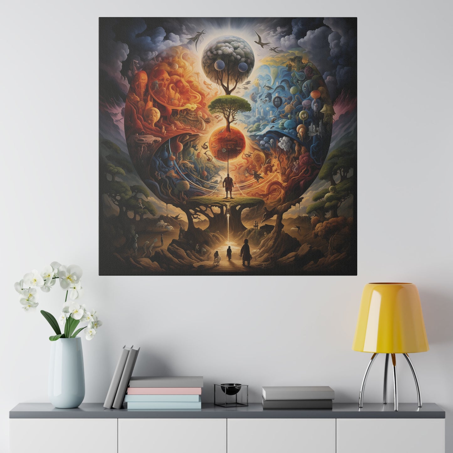 Lienzo mate Dream World