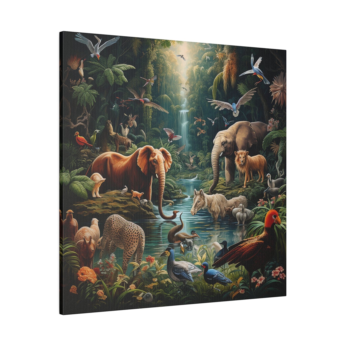 Animals Paradise Matte Canvas