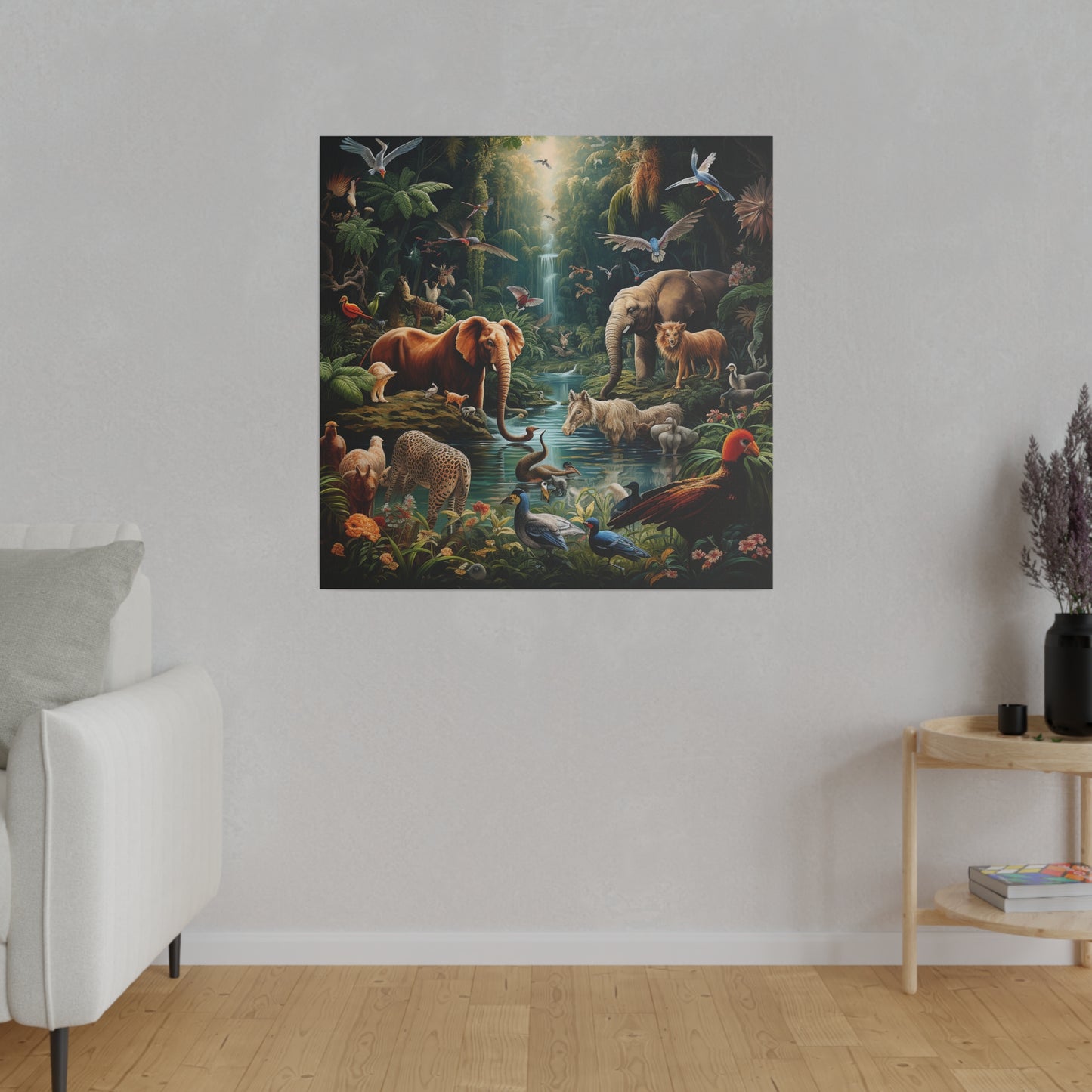 Animals Paradise Matte Canvas