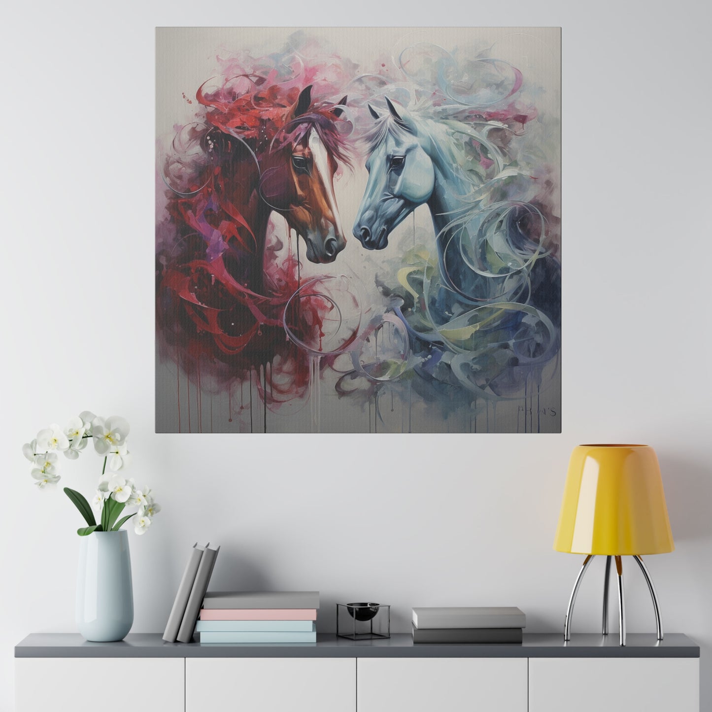 Divine Horses Matte Canvas