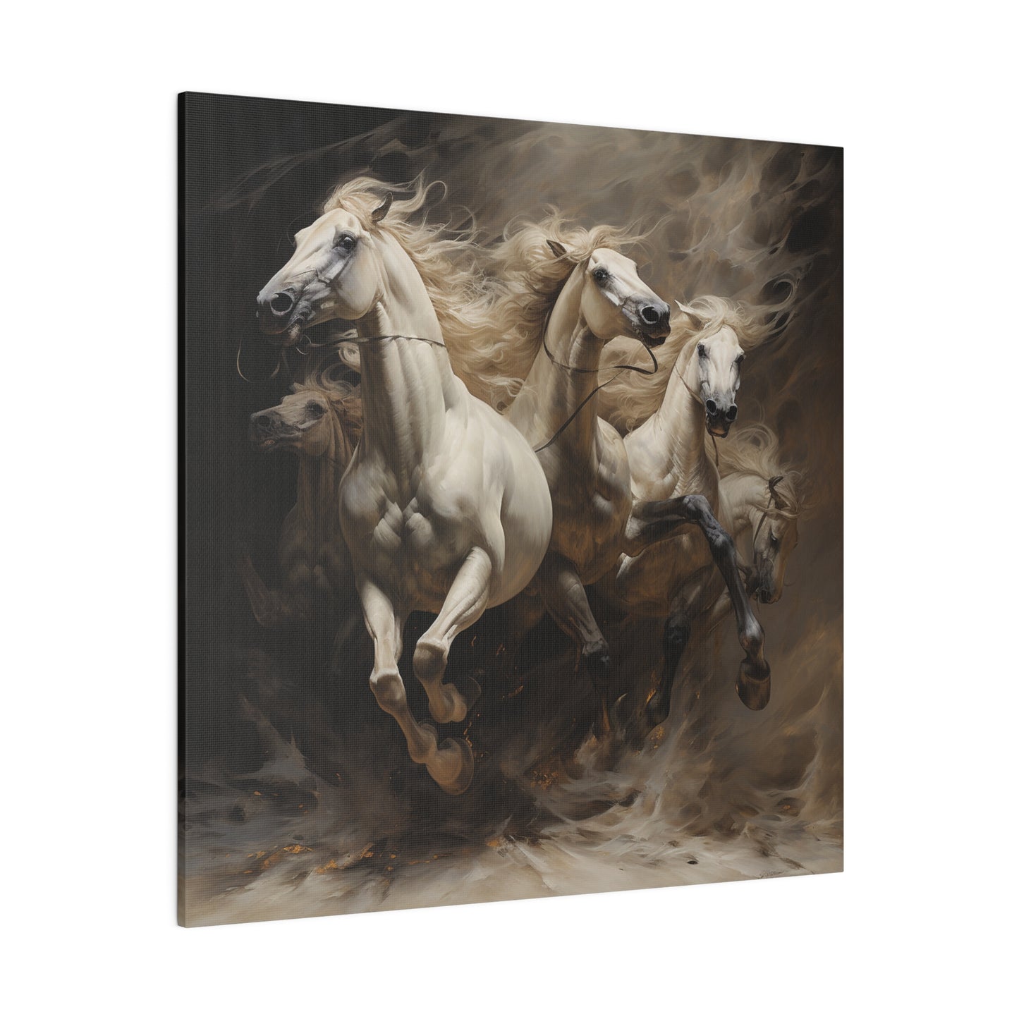 Lienzo mate con espíritus de caballos