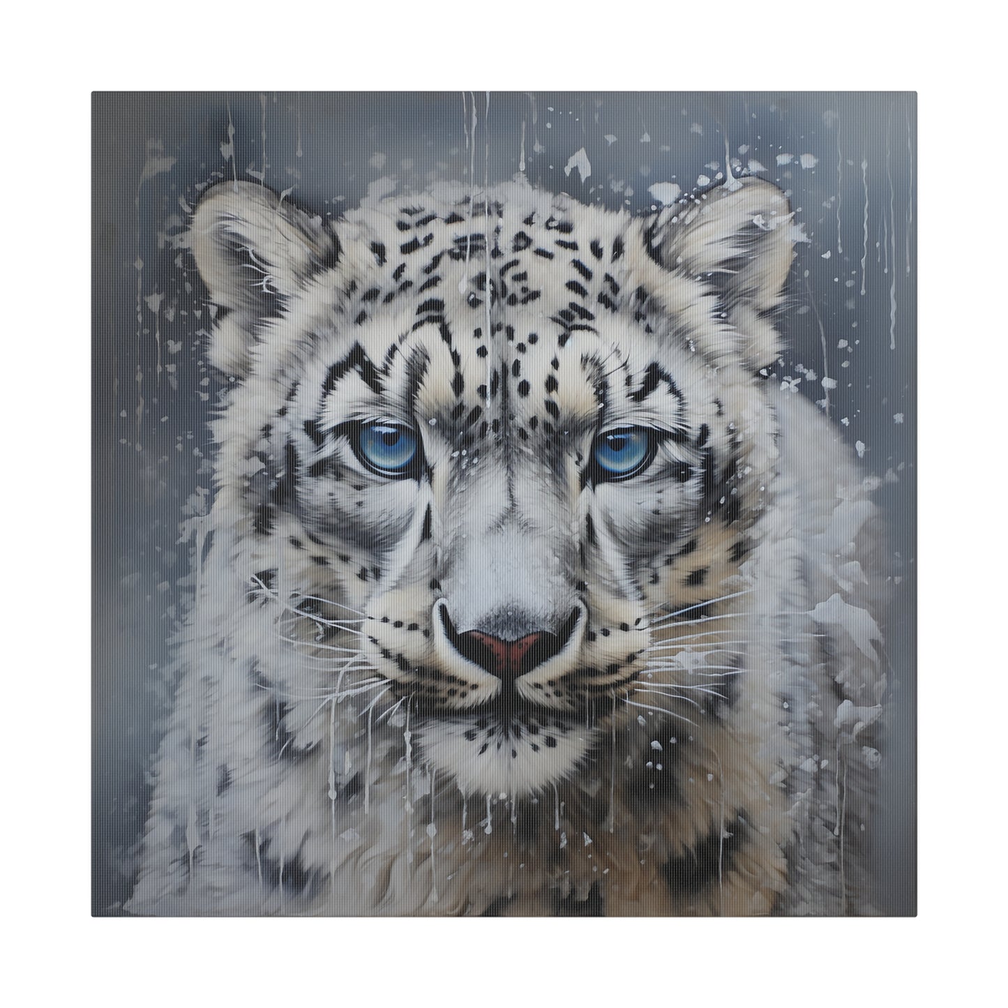 White Tiger Matte Canvas