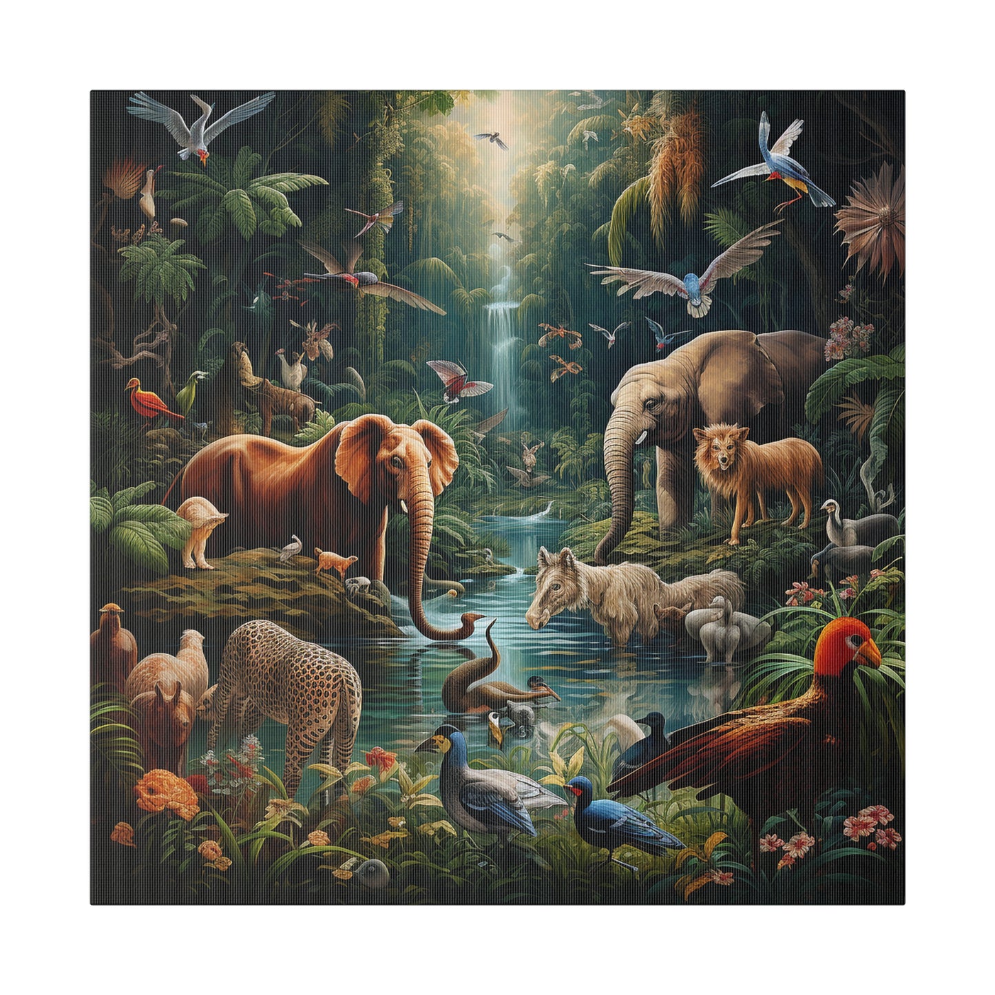 Animals Paradise Matte Canvas