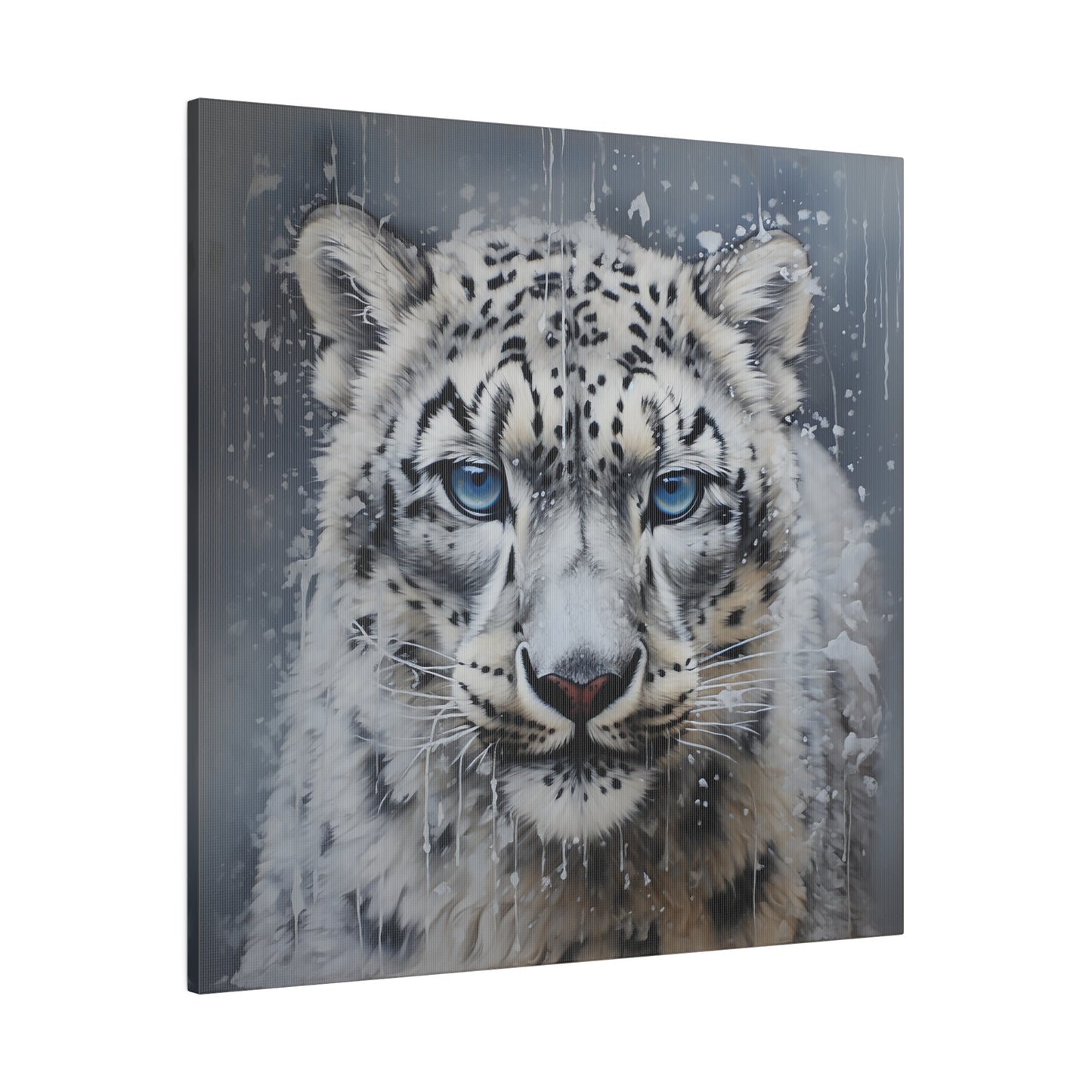 White Tiger Matte Canvas