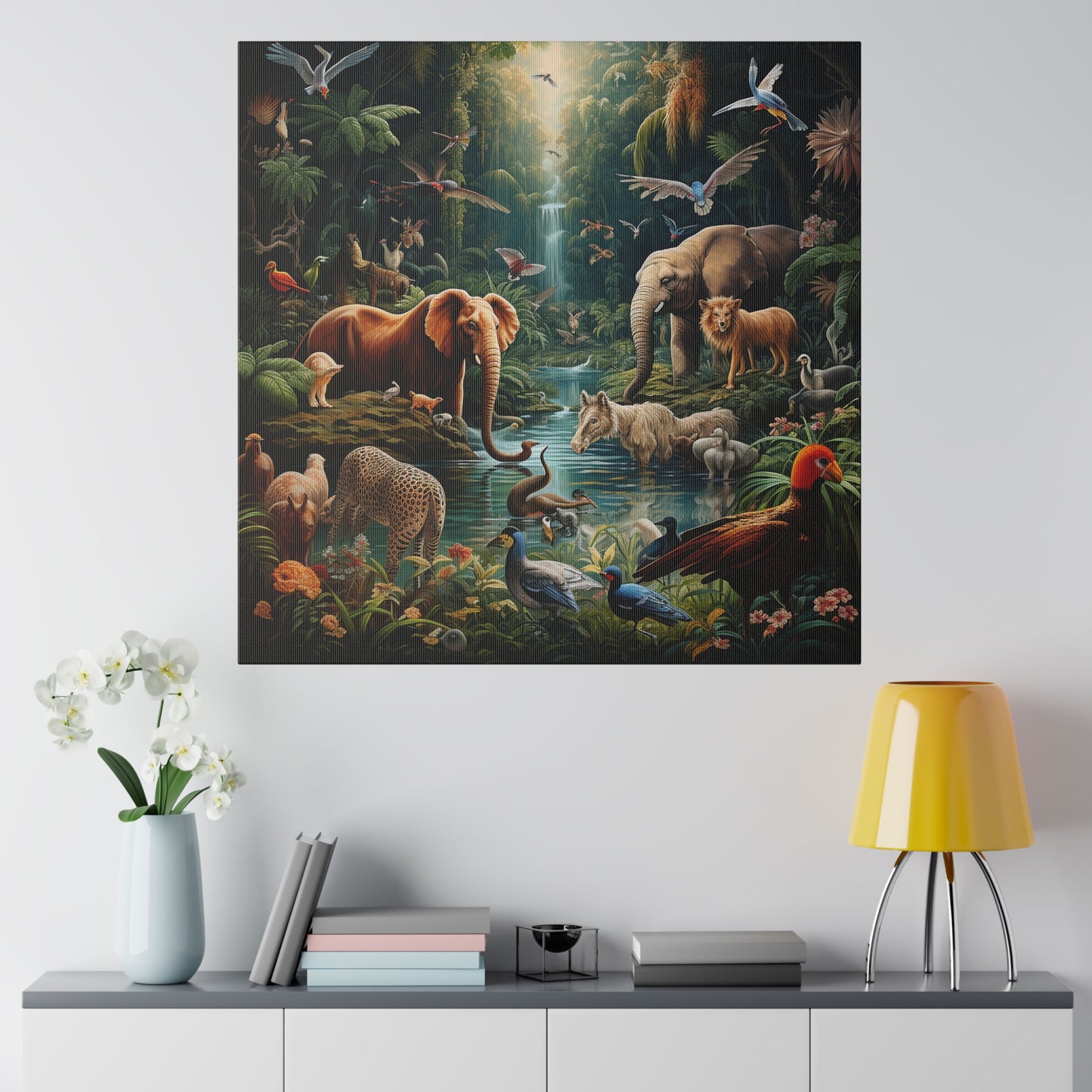 Animals Paradise Matte Canvas