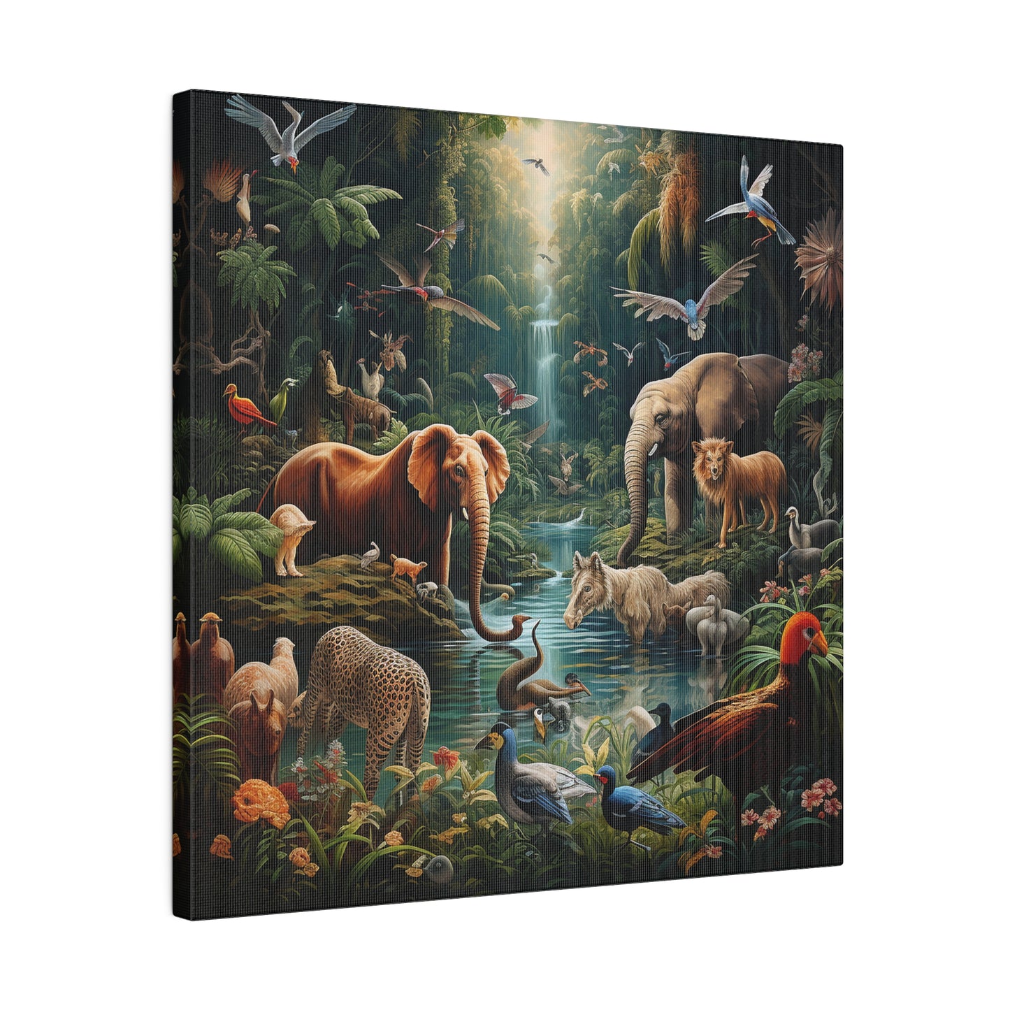 Animals Paradise Matte Canvas
