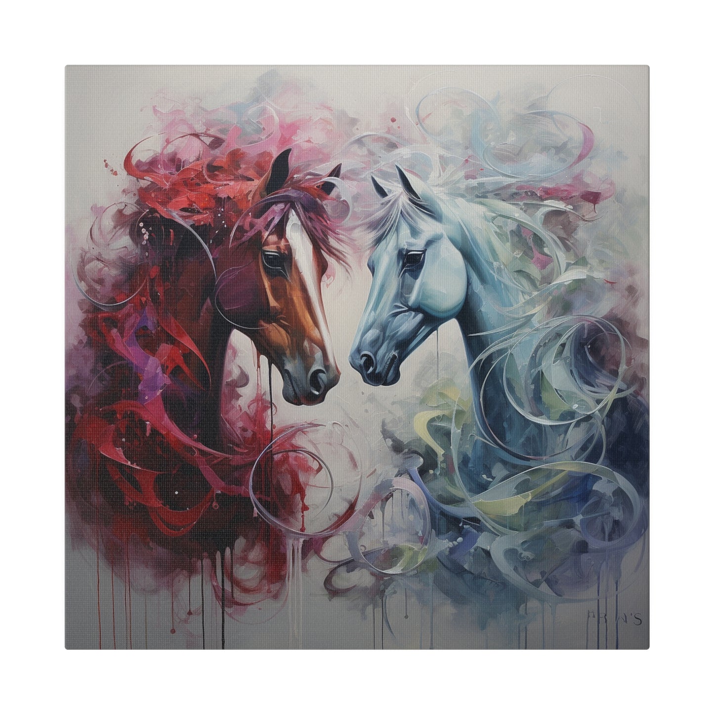 Divine Horses Matte Canvas