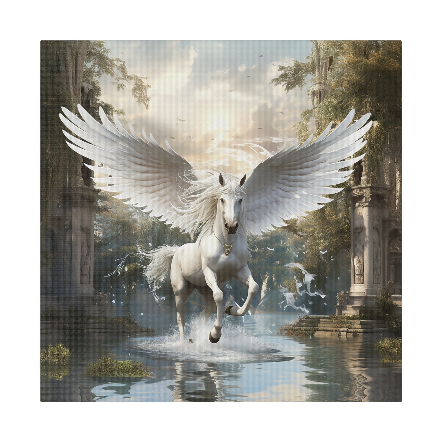 Pegasus Horse Matte Canvas