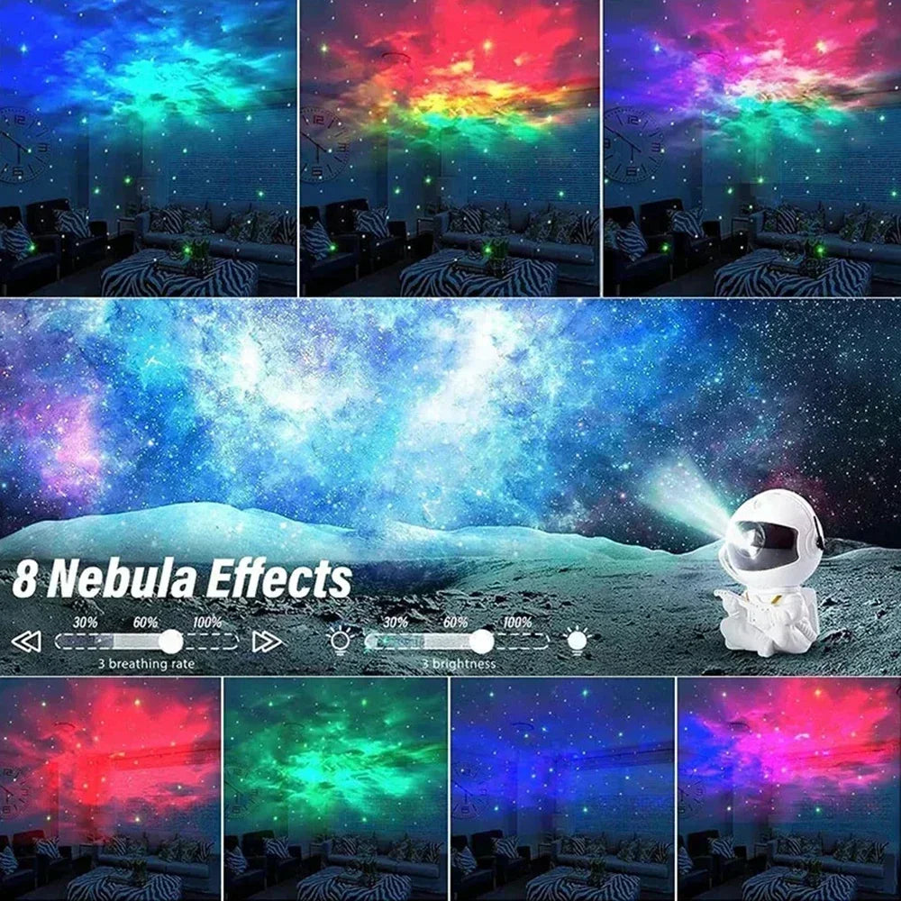 Galaxy Star Light Starry Protectors, a set of LED lights that create a mesmerizing starry sky effect, perfect for illuminating bedrooms or living spaces. These lights are designed to project stars onto the walls and ceiling, offering a peaceful, celestial ambiance.