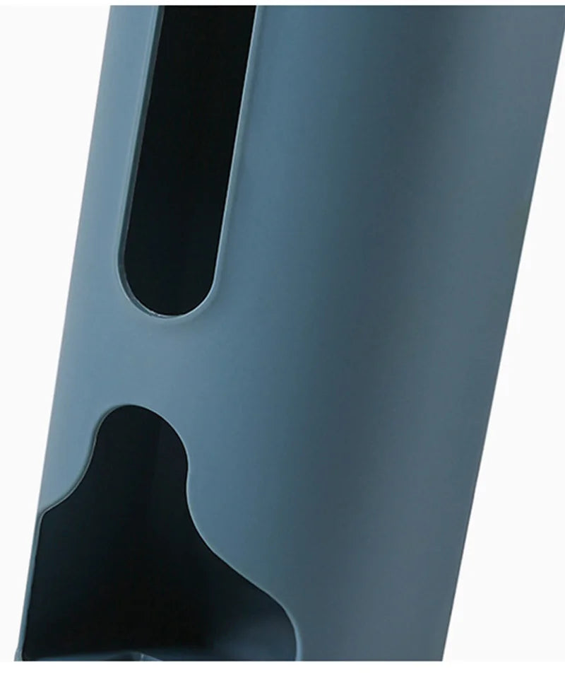 A wall-mounted plastic bag holder made of durable stainless steel with a sleek silver finish. Designed to neatly store and dispense plastic grocery bags, it features a top opening for easy insertion and a front slot for convenient retrieval, helping to keep your kitchen organized and clutter-free.