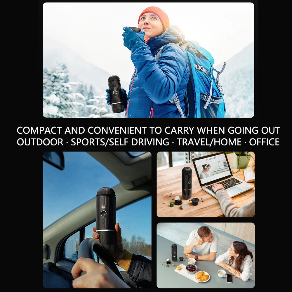 A portable espresso machine is a compact device designed to brew high-quality espresso shots on the go, making it ideal for travel, camping, or office use
