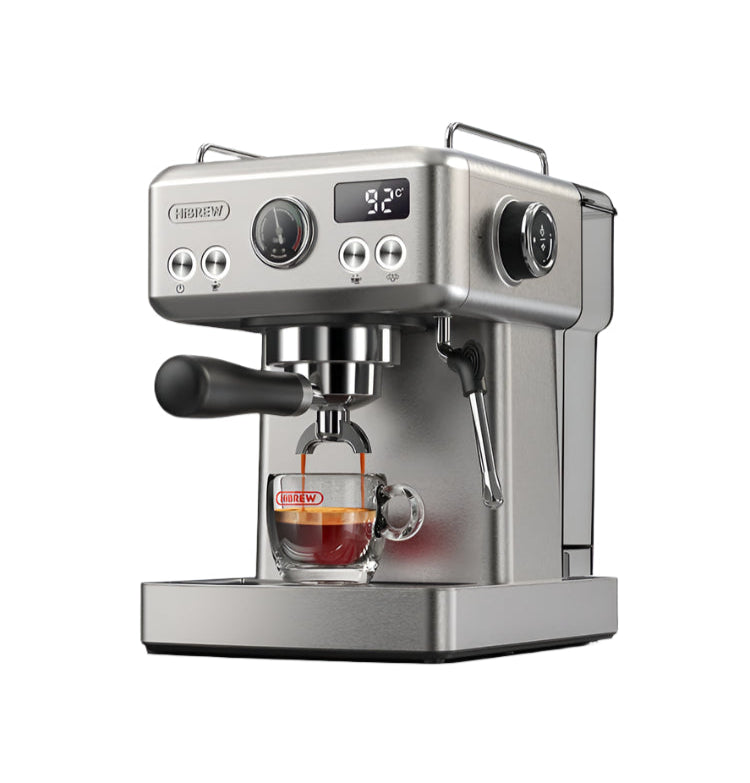 An automatic espresso coffee machine designed for ease of use, featuring a sleek modern design, programmable settings for brewing espresso, and a built-in grinder for fresh coffee grounds.