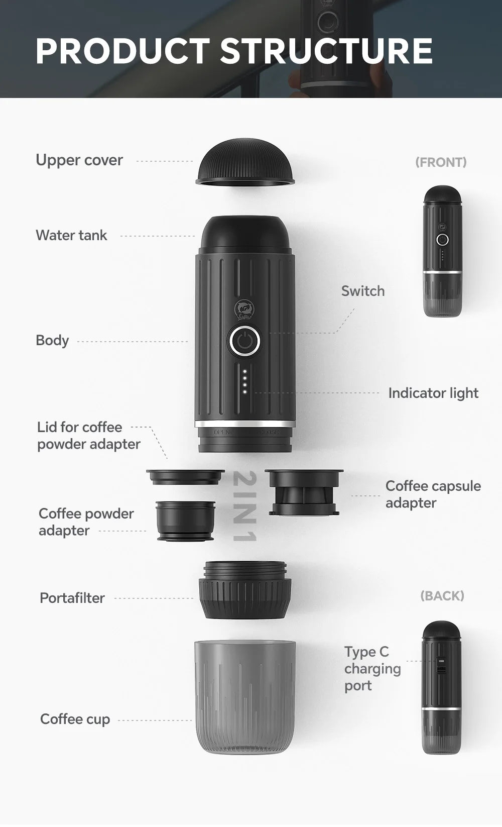 A portable espresso machine is a compact device designed to brew high-quality espresso shots on the go, making it ideal for travel, camping, or office use