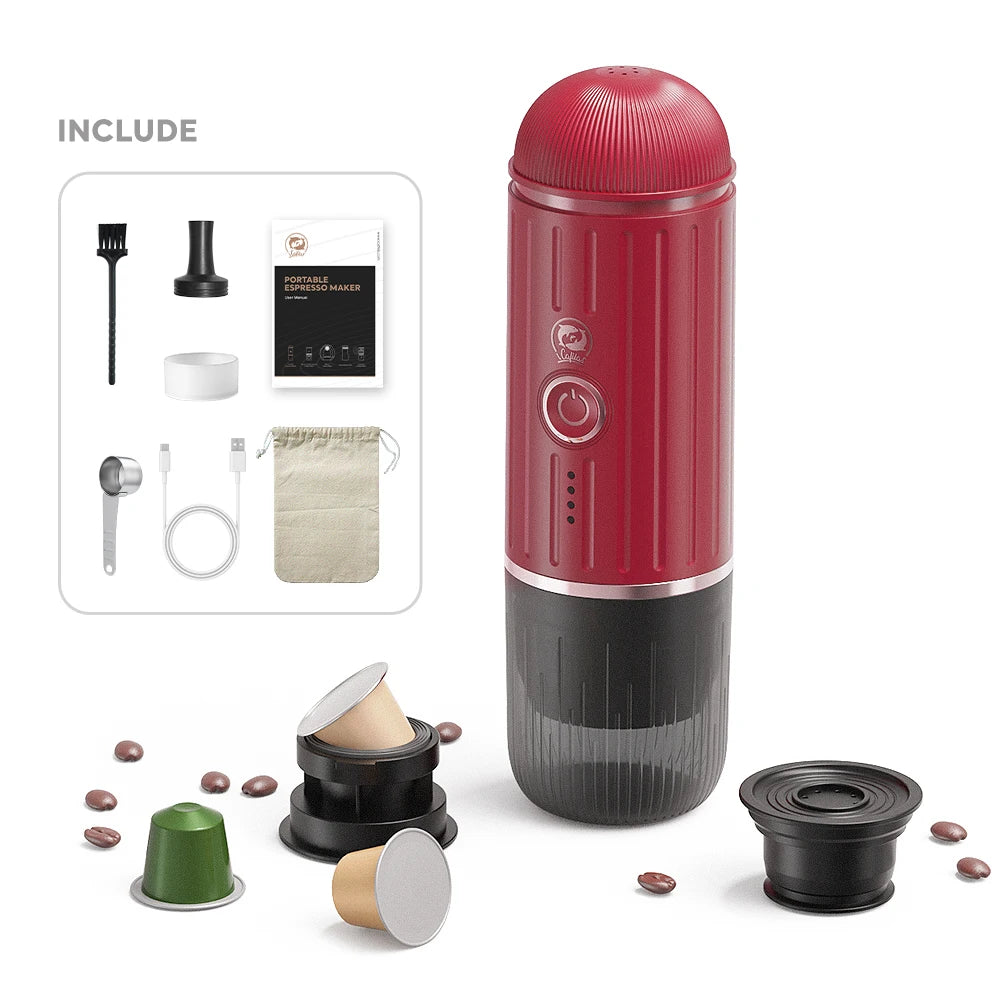 A portable espresso machine is a compact device designed to brew high-quality espresso shots on the go, making it ideal for travel, camping, or office use