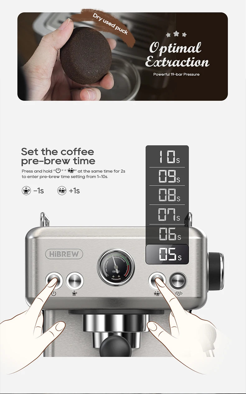 An automatic espresso coffee machine designed for ease of use, featuring a sleek modern design, programmable settings for brewing espresso, and a built-in grinder for fresh coffee grounds.