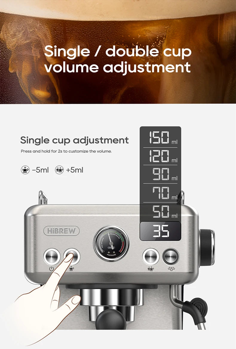 An automatic espresso coffee machine designed for ease of use, featuring a sleek modern design, programmable settings for brewing espresso, and a built-in grinder for fresh coffee grounds.