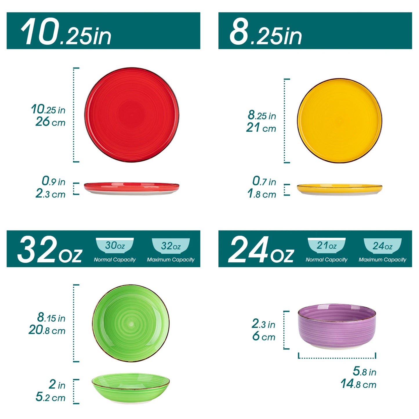A multicolor ceramic plate set is a collection of dining plates crafted from high-quality ceramic material, featuring a variety of vibrant colors and patterns. These sets are designed to add a touch of elegance and liveliness to your dining experience, making them perfect for both everyday use and special occasions