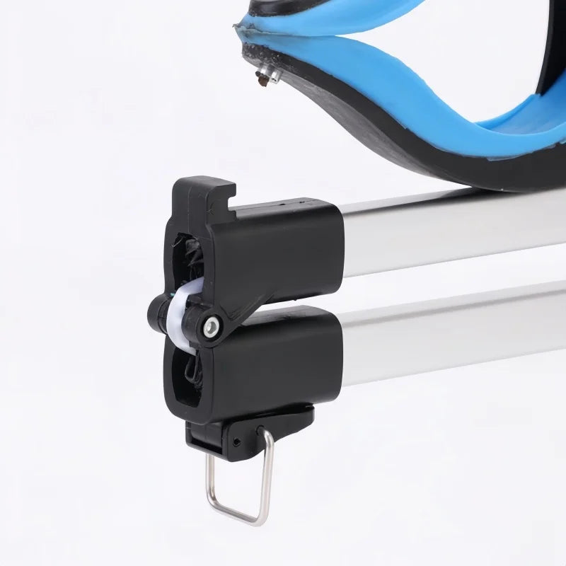 "A foldable reach extender, commonly known as a grabber or helping hand, designed to assist users in picking up objects without bending or stretching. The tool features a lightweight, collapsible aluminum shaft approximately 32 inches long, with an ergonomic handle and a trigger mechanism that controls the rubberized gripping jaws at the opposite end. Ideal for individuals with limited mobility, it aids in retrieving items from high shelves or the ground