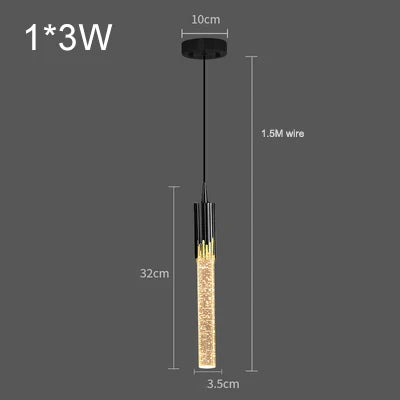 A modern luxury crystal pendant lamp featuring elegant crystal elements suspended from a sleek, contemporary fixture. Designed to add sophistication and glamour to any space, this lamp combines high-quality materials with innovative design, making it a striking focal point in both modern and traditional interiors