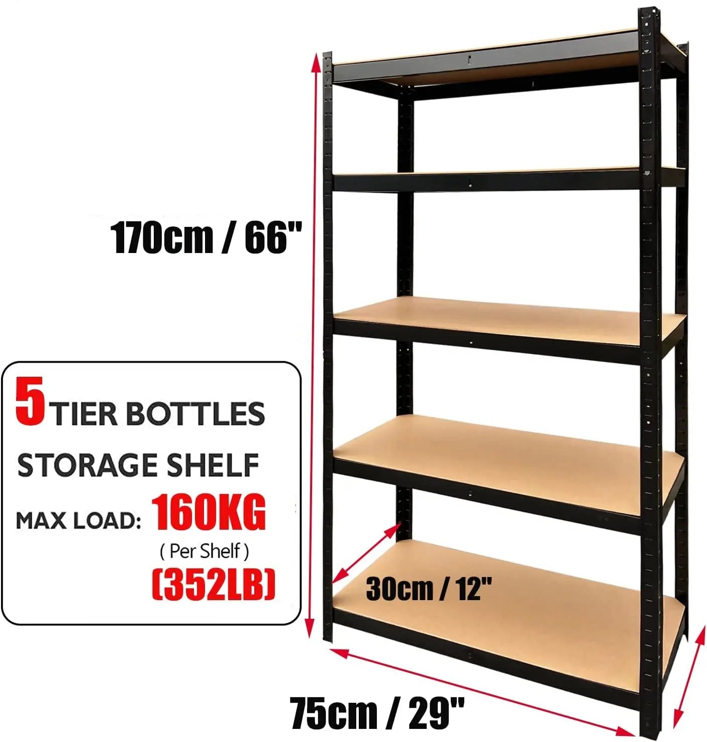 A versatile shelving unit featuring multiple adjustable shelves, crafted from durable materials to provide ample storage and display space for various items in homes, offices, or retail environments.