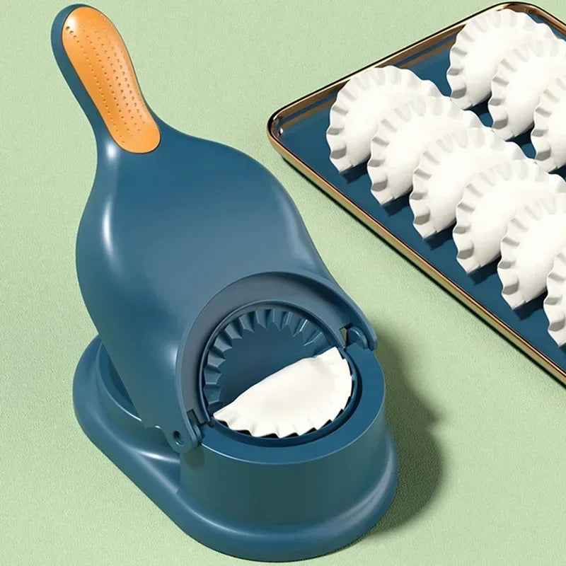 A dumpling maker, also known as a dumpling press or mold, is a kitchen tool designed to simplify the process of making dumplings by shaping and sealing them efficiently. These tools come in various designs, including manual presses, electric machines, and molds in different shapes and sizes, catering to diverse culinary needs