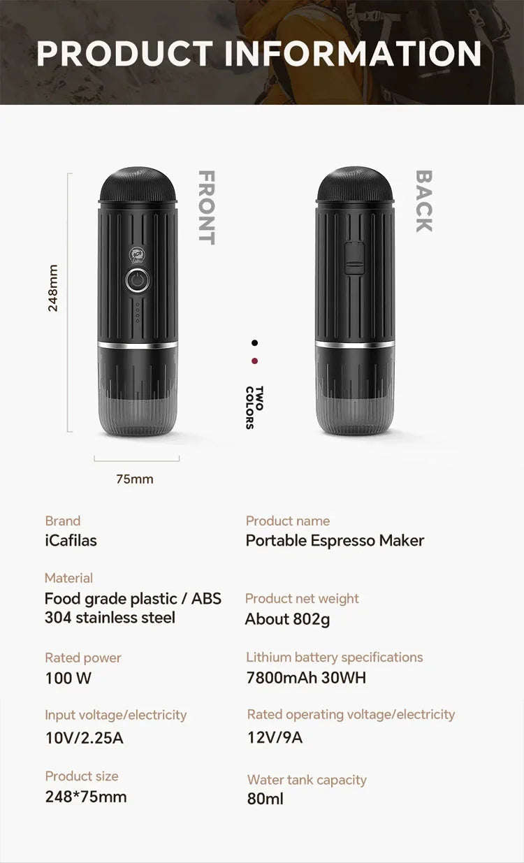 A portable espresso machine is a compact device designed to brew high-quality espresso shots on the go, making it ideal for travel, camping, or office use