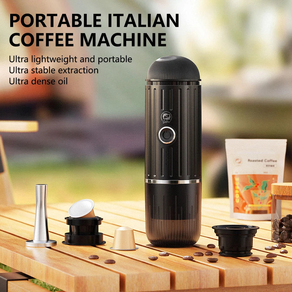 A portable espresso machine is a compact device designed to brew high-quality espresso shots on the go, making it ideal for travel, camping, or office use