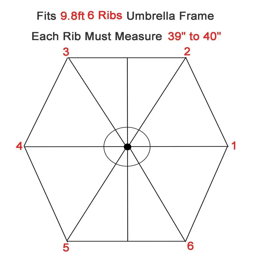 A durable patio umbrella replacement canopy made from high-quality, weather-resistant fabric. Designed to fit standard umbrella frames, it provides effective protection against sun and rain, enhancing the longevity and appearance of outdoor spaces