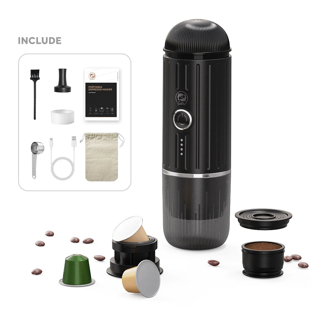 A portable espresso machine is a compact device designed to brew high-quality espresso shots on the go, making it ideal for travel, camping, or office use