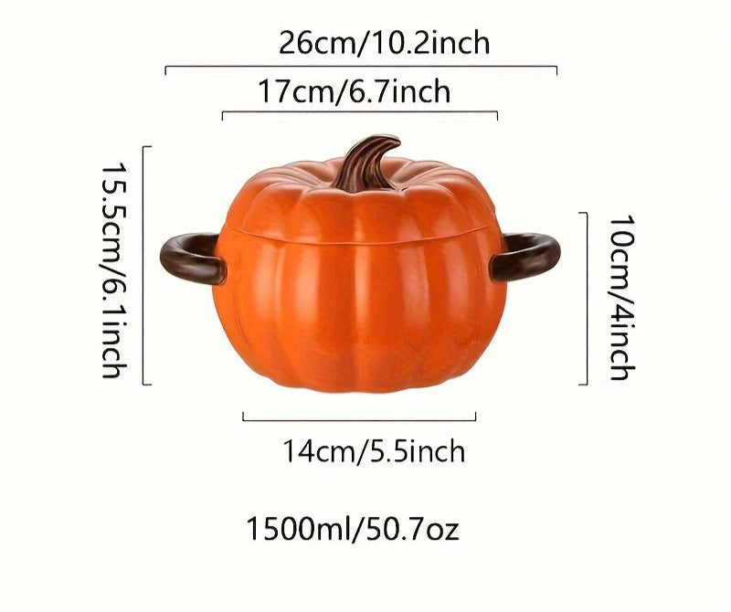 Elegant ceramic bowl with a matching lid, featuring a smooth glazed finish. Ideal for serving soups, stews, or storing leftovers while keeping food warm