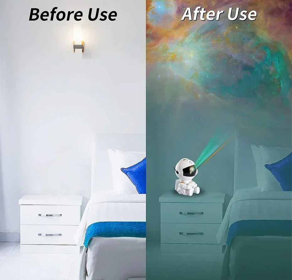 Galaxy Star Light Starry Protectors, a set of LED lights that create a mesmerizing starry sky effect, perfect for illuminating bedrooms or living spaces. These lights are designed to project stars onto the walls and ceiling, offering a peaceful, celestial ambiance.