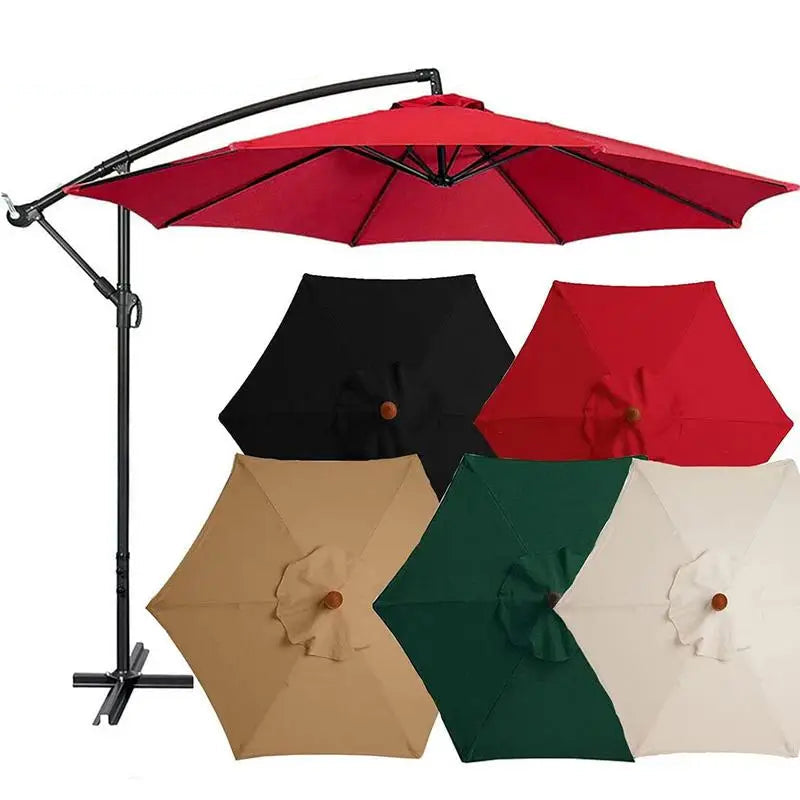 A durable patio umbrella replacement canopy made from high-quality, weather-resistant fabric. Designed to fit standard umbrella frames, it provides effective protection against sun and rain, enhancing the longevity and appearance of outdoor spaces
